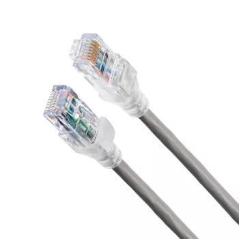 Netzwerk-Patchkabel Belden 10GX Cat6a U/UTP LSZH 3 m RJ-45 auf RJ-45, Nickel/Gold-Kontakte, grau