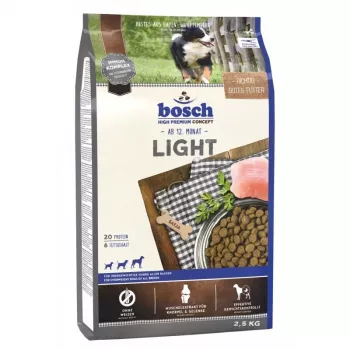 Trockenfutter für Hunde Bosch LIGHT 2,5 kg — Veterinärdiät für ausgewachsene Hunde, Huhn, 20 % Protein, 6 % Fett, 7 % Rohfaser