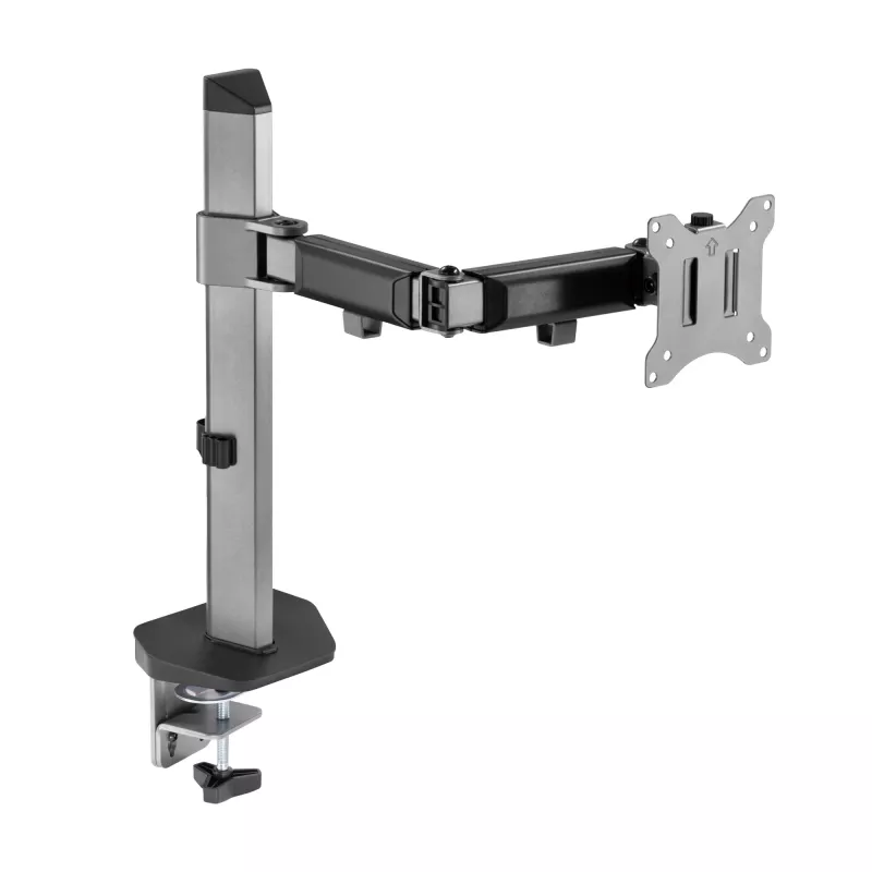White Shark GMS-3204 Amenhotep I Monitor-Tischhalterung, 17-32 Zoll, VESA 75x75/100x100, bis 9 kg, grau