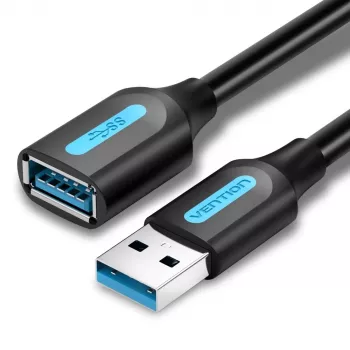 USB A auf USB A Kabel Vention CBHBF USB 3.2 Gen 1 (3.1 Gen 1) 1 m 5 Gbit/s Schwarz
