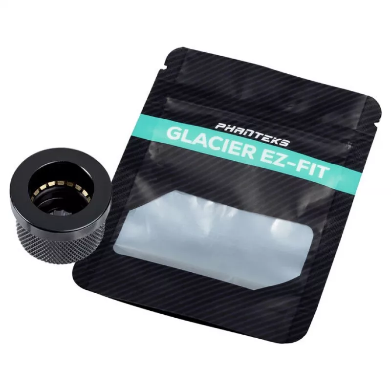 Adapter-Fitting PHANTEKS EZ-FIT für PC-Kühlung, PETG, 16×16×12 mm, schwarz, 2er-Pack
