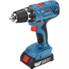 Bosch GSR 18V-21 Professional 06019H1008 Akku-Bohrschrauber, 18 V, 55 Nm, 13-mm-Bohrfutter, inkl. 2 Akkus, blau/schwarz