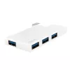 USB 3.0 4-Port Hub, silber