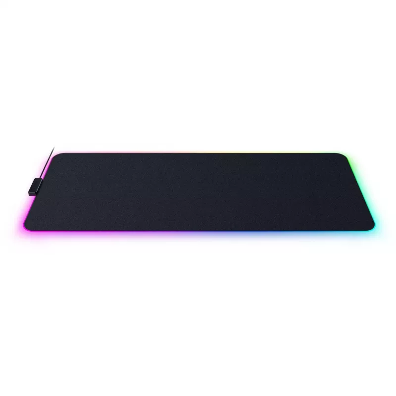 Gaming-Mauspad Razer Strider Chroma – Polyester-Oberfläche, 370×900 mm, schwarz, mehrfarbige Hintergrundbeleuchtung