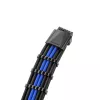 CableMod PRO ModMesh 12VHPWR auf 3x PCI-e Kabel, 45 cm, Schwarz/Blau