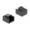 DeLOCK 86470 RJ45 Stecker Staubschutz, Schwarz, 10 Stück