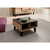 Cama LOTTA 60 Couchtisch Wotan-Eiche/mat schwarz