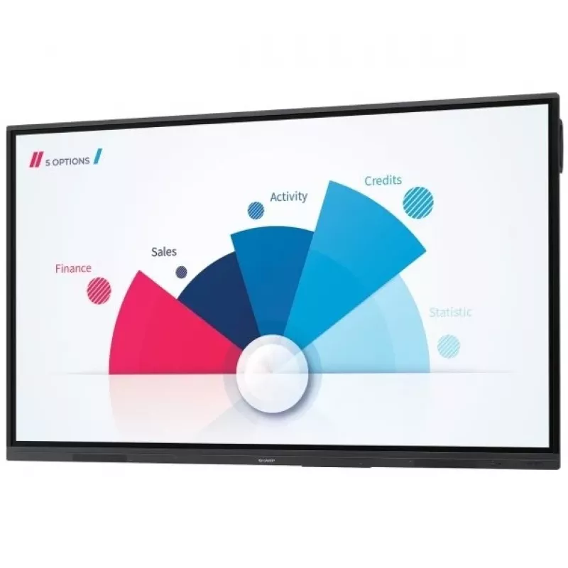 Sharp PN-L752B interaktives Whiteboard 190,5 cm (75 Zoll) 3840 x 2160 Pixel Touchscreen Schwarz