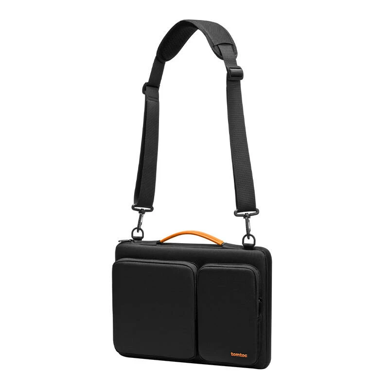 Laptop-Aktentasche Tomtoc Defender-A42 von Tomtoc (schwarz) – kompakte Schutzhülle für Notebooks