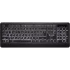Leise USB-Tastatur mit Hintergrundbeleuchtung und flachen Tasten