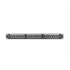 Patchpanel 1U LANBERG PPS6-1024-B, 24-Port Cat6, Metall, schwarz, 442×114,5×44,5 mm