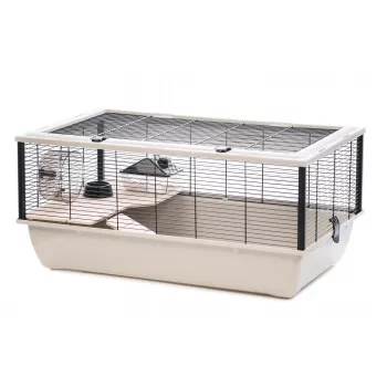 INTER-ZOO Rocky + Terrace schwarz - Käfig für einen Hamster