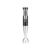 LAFE BlendMix BRK-003A Stabmixer-Set, 800 W, 2 Geschwindigkeiten, Turbo, Edelstahlmesser, 0,6-l-Becher, schwarz/silber