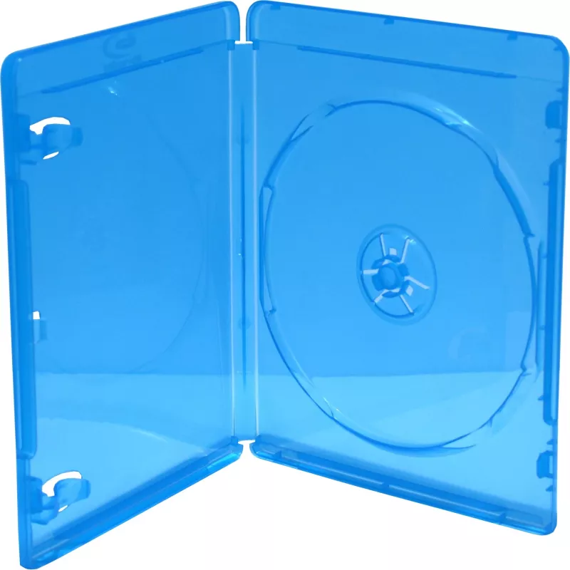 MediaRange BOX38 Blu-ray-Videobox Single, blau, Retail-Pack mit 5 Stück