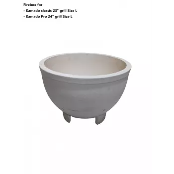 Kamado-Feuerkammer TARGUS Firebox 23/24 Zoll — robuste Konstruktion, Wärmespeicherung