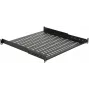 LOGON RAS405BL Fachboden für Serverschrank, Schwarz, 50 kg Traglast, 19 Zoll