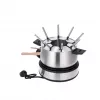 Severin FO 2471 Fondue- und Crêpe-Kombination, Schwarz/Edelstahl