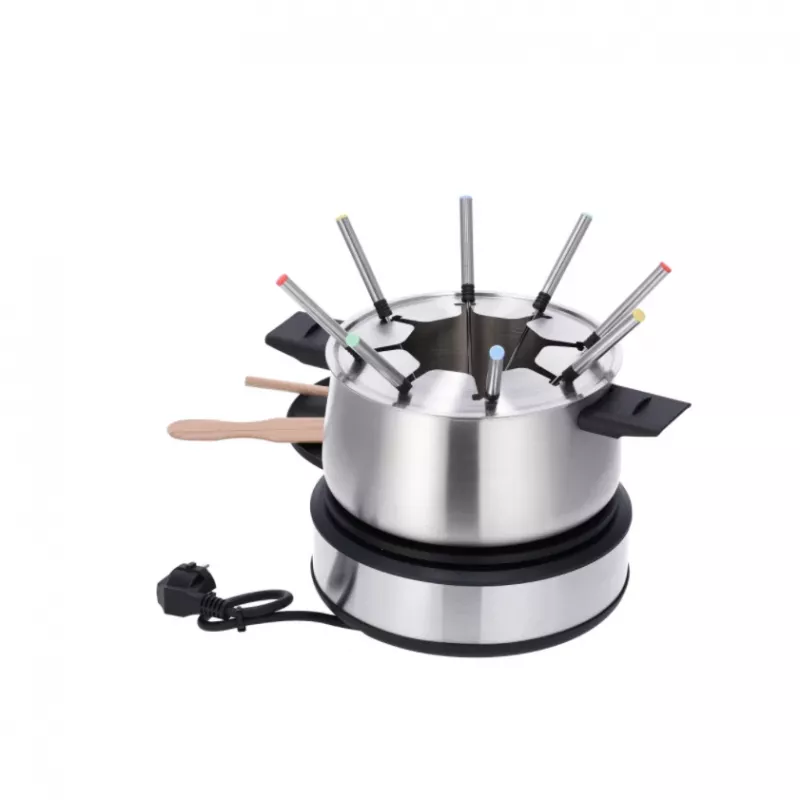 Severin FO 2471 Fondue- und Crêpe-Kombination, Schwarz/Edelstahl