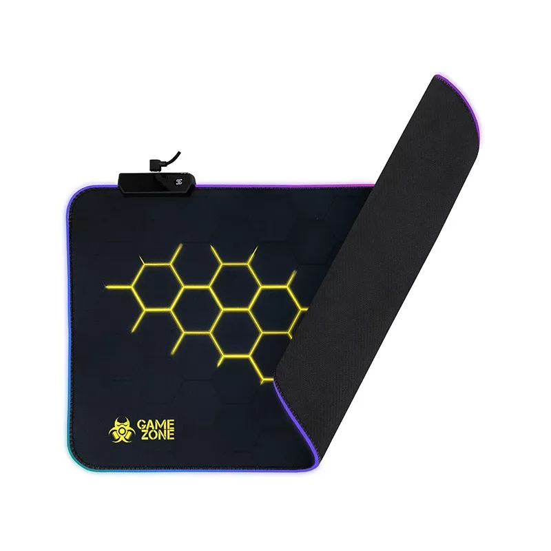 TRACER GameZone Hexy1 RGB Maus- und Tastaturunterlage, 80 x 30 x 0,4 cm, Schwarz