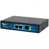 ALLNET ALL-MC116SPV-VDSL2 Punkt-zu-Punkt VDSL2-Vectoring-Bridge-Modem, 2x PoE-Ports IEEE 802.3at, unmanaged, Schwarz