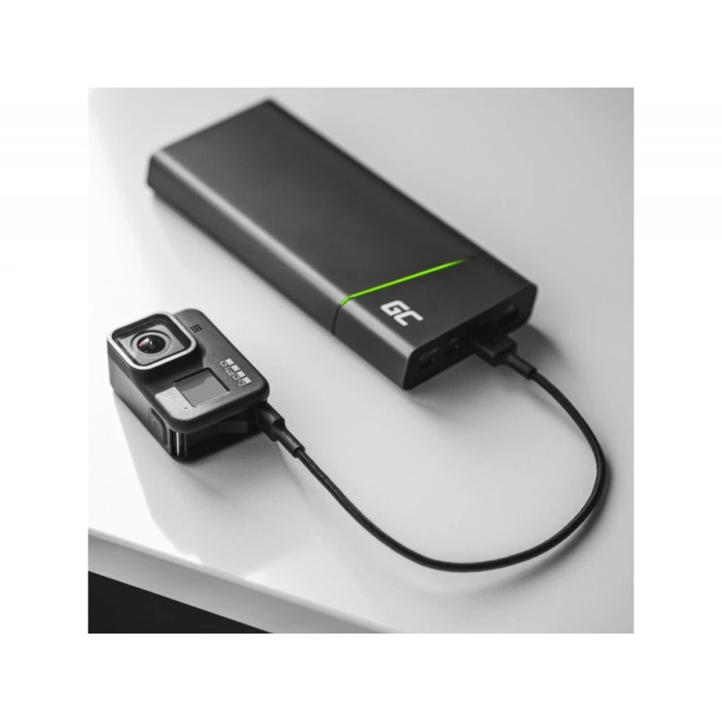 USB-Kabel Green Cell KABGC22 USB 2.0 1,2 m USB A USB C Schwarz