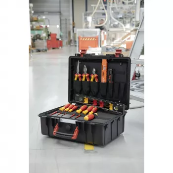 Wiha 45530 Basic Set L electric Werkzeug-Set, 18-teilig, mit Koffer