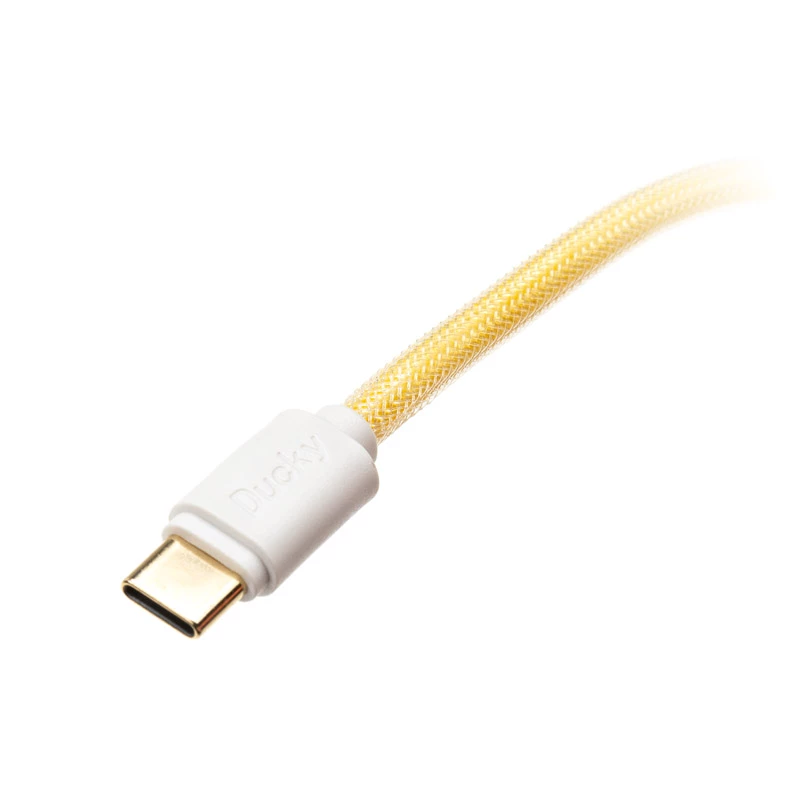 Ducky Premicord Afterglow Spiralkabel, USB Type-C auf Type-A - 1,8 m