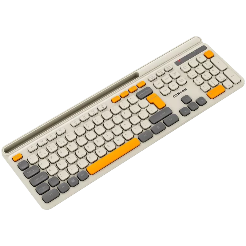 CANYON Tastatur HKB-W03 EN AAA Wireless Beige