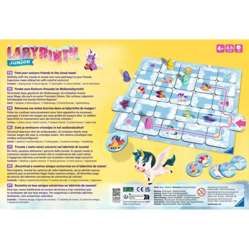 Brettspiel Ravensburger 23046 — familienfreundliches Legespiel, 15 Min. Spieldauer, ab 4 Jahren