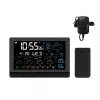 Manta MTO200B Windy Smart Wetterstation mit Außensensor, Wi-Fi, Schwarz