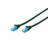 Assmann Digitus CAT 5e U-UTP Patchkabel. PVC. AWG 26/7. Länge 2 m. Farbe Grün (DK-1512-020/G)
