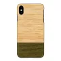 Smartphone-Hülle man and wood für iPhone X/XS — Bambuswald Schwarz