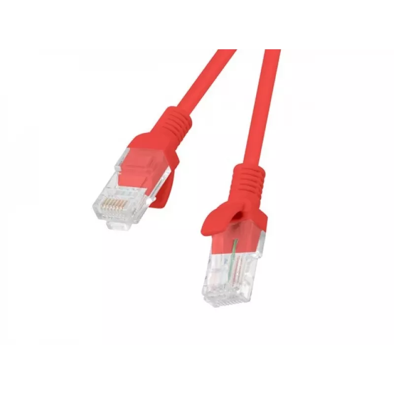 Lanberg PCU5-20CC-0100-R Cat.5e UTP Patchkabel, 1 m, Rot, 10er-Pack