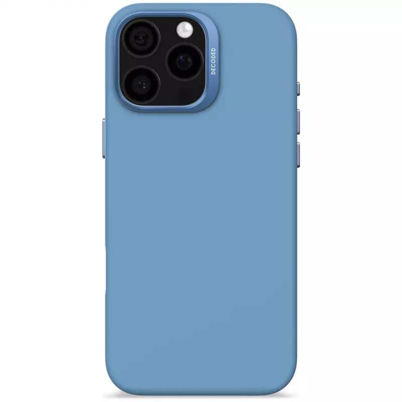 Decoded D25IPO16PMBCS9AE AntiMicrobial Silikon-Rückseitenabdeckung für iPhone 16 Pro Max, Hellblau