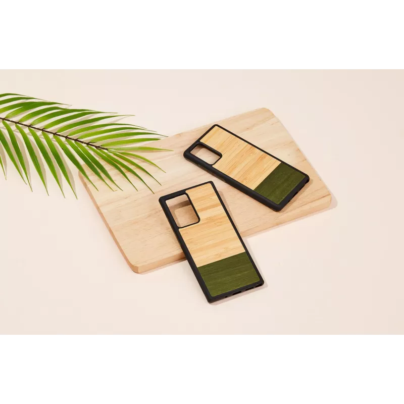 Handyhülle Man and Wood Galaxy Note 20 Ultra — Bambuswald-Schwarz Schutzhülle