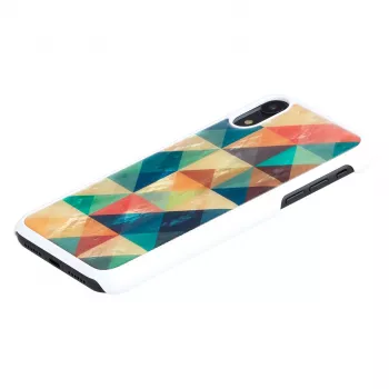iKins Mosaic Hülle in Weiß für iPhone XR, K1713H
