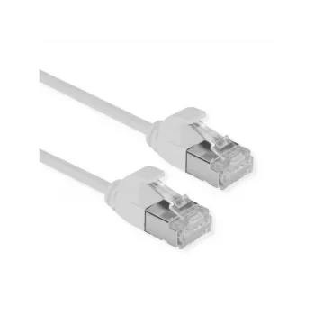 ROLINE U/FTP DataCenter Patchkabel Cat.6A (Klasse EA), LSOH, schlank, Grau, 3 m (21.15.3306)