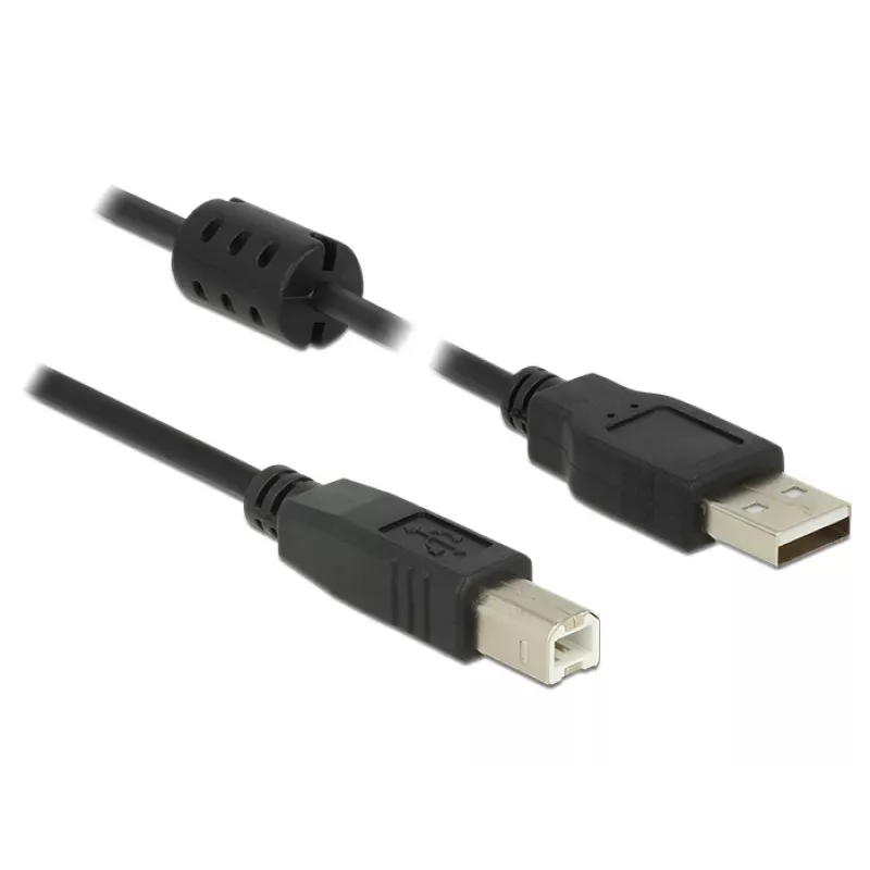 USB-Kabel DeLOCK 2m USB 2.0-A USB 2.0-B Schwarz