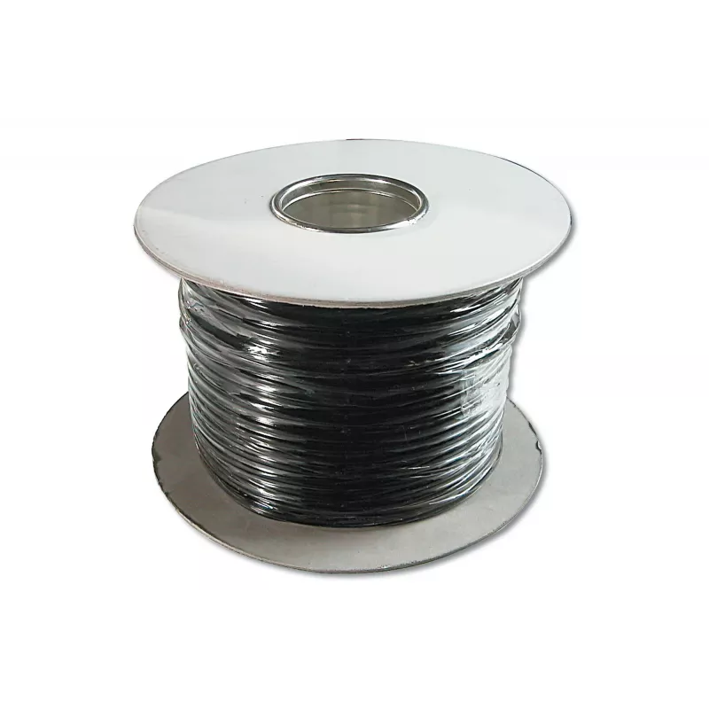 Flaches Telefoninstallationskabel Digitus AK-460702-100-S 100m Schwarz