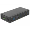 Delock 63309 externer Industrie-USB-Hub, 4 x USB 3.0 Typ-A, 15 kV ESD-Schutz, Metallgehäuse, wandmontierbar