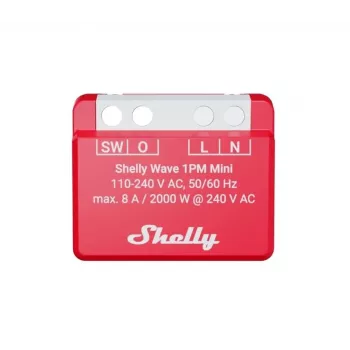 Shelly Wave 1PM Mini LR Z-Wave-Relais, Leistungsmessung