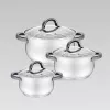 MAESTRO MR-3522-6M-BLACK 6-teiliger Topfset