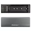 Qoltec Gehäuse für M.2-SATA-(NGFF)-SSD, USB-C
