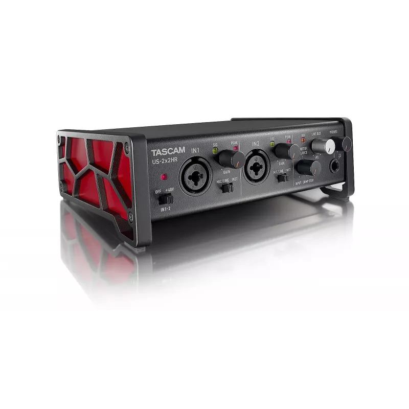 Tascam US-2x2HR USB-Audio-/MIDI-Interface, hochauflösend, 2 Eingänge / 2 Ausgänge