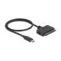 DeLOCK 63803 USB Type-C Konverter zu 22 Pin SATA 6 Gb/s für 2,5-Zoll-SSD / HDD, ASM235CM, 0,5 m