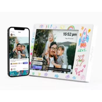 myFirst Doodle Frame FF0901 Kinder Digitaler Bilderrahmen, 9 Zoll, Wi-Fi, 32 GB