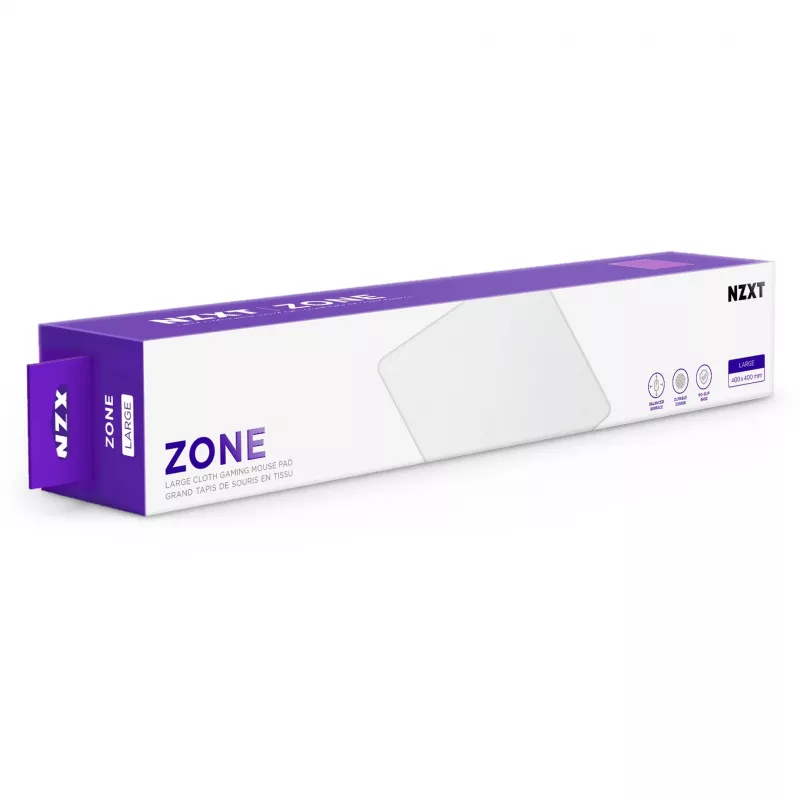 NZXT Zone Mauspad Groß 400x400mm Weiß MM-LRGSP-WH retail