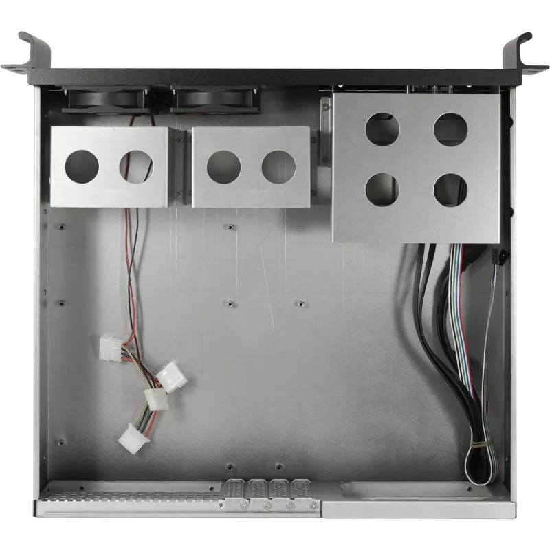 Inter-Tech 2U-K-240L 2U Rackmount-Servergehäuse für Micro-ATX, schwarz