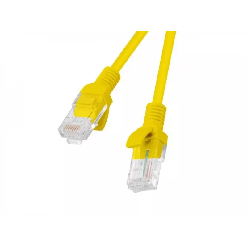Lanberg PCU5-20CC-0025-Y Cat.5e UTP Patchkabel, 0,25 m, Gelb, 10er-Pack