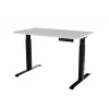 Elektrisch höhenverstellbarer Schreibtisch cama meble MOON 121x67x72–120 cm, rechteckige Spanplatten-Tischplatte, 100–240V